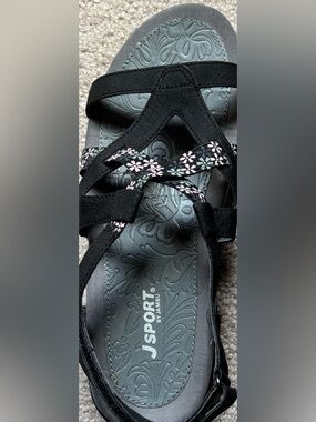 JSport by Jambu Black Sandals -sz 8.5
